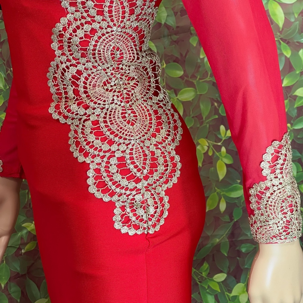 Adice Red Zip-Up Dress - Picture 7 of 15